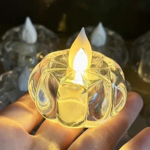 acrylic amless led diya light | tea light candles | realistic flameless wind-proof diva & smokeless | battery operated diya for home décor, gifting, diwali & all festival decorations (pack of 2)