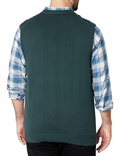 Image of Izod Men's Big and Tall Premium Essentials Solid V-Neck 12 Gauge Vest Pullover