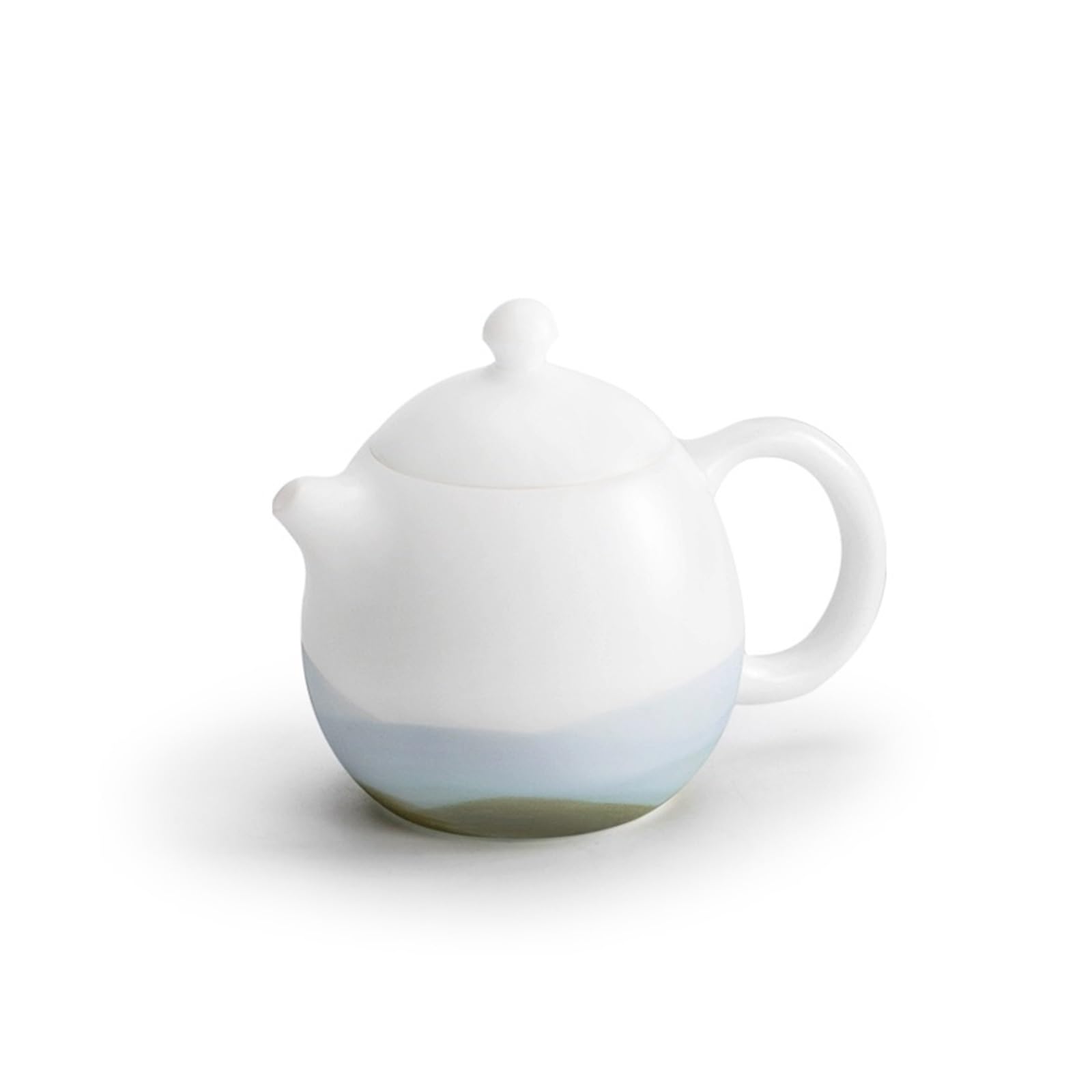 Théière en Porcelaine de Jade glacé : fini les feuilles de thé dans la tasse