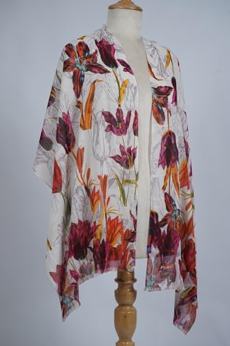 Image of VIC Cotton Modal Digital Print Scarf for Women | Digital Print Designer Stole | Soft Lightweight Luxury Wrap | Premium Cotton Modal Blend | 55 x 170 cm | VIC-SM-DP5517