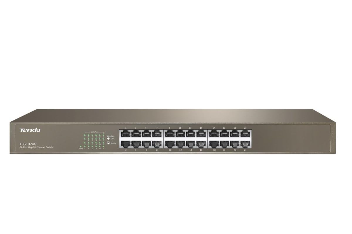 Tenda TEG1024G 24 Porte, Gigabit Switch di Rete 10/100/1000