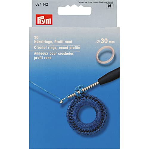 Prym - Prym Plastic Round (30 mm) Anneaux de Crochet - 1 unité