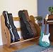 Standard Single Guitar Case Storage Rack Red Oak Stain