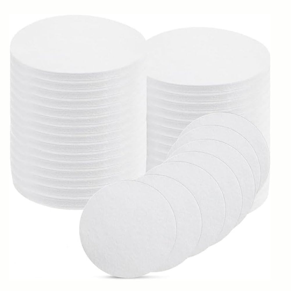 Littimoon 110 Sheets Microwave Kiln Papers4.7 Inch Round Ceramic Fiber Paper Insulation Ceramic Fiber Blanket for Glass Fusing DIY