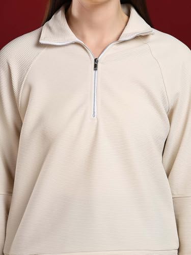 Image of KOTTY Women's Stylish Pullover Sweatshirt Ideal for Winter and Layered Looks
