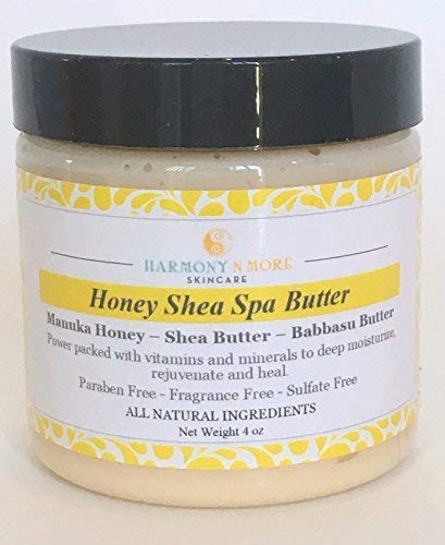Best Honey Shea Spa Butter - Natural Moisturizing Cream â€“ Shea Butter â€“ Babassu Butter â€“ Manuka Honey â€“ Argan Oil â€“ Almond Oil â€“ Vitamin E and Vitamin C â€“ Face Body Nourishing Treatment