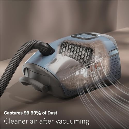 Miele Guard L1 Bagged Canister Vacuum Cleaner with AirClean Filter, Electro Plus Floorhead, AllTeQ Universal Floorhead, LED Display Panel, in Nordic Blue/Space Grey with Performance Pack by Miele - Image 5