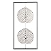 Produktbild Casablanca - Wand-Deko - aus Metall mit 2 antik-silberfarbenen Blättern H 61 cm