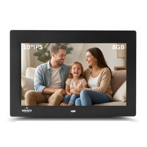 Image of 10 Inch Digital Picture Frame,HD IPS Digital Photo Frames,Wall Mounted Electronic Slideshow,Using USB or SD to Play Photos /Videos /Music