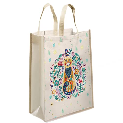 CZD Sac De Bricolage pour Peinture Diamant, Sacs De Shopping pour Perceuse à Mosaïque, Fourre-Tout écologique pour La Maison, Sac Quotidien Populaire Simple pour Femmes Cover