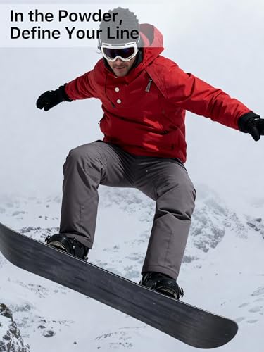 Pantalones impermeables con aislamiento de nieve FREE SOLDIER gris XL largo 34 4