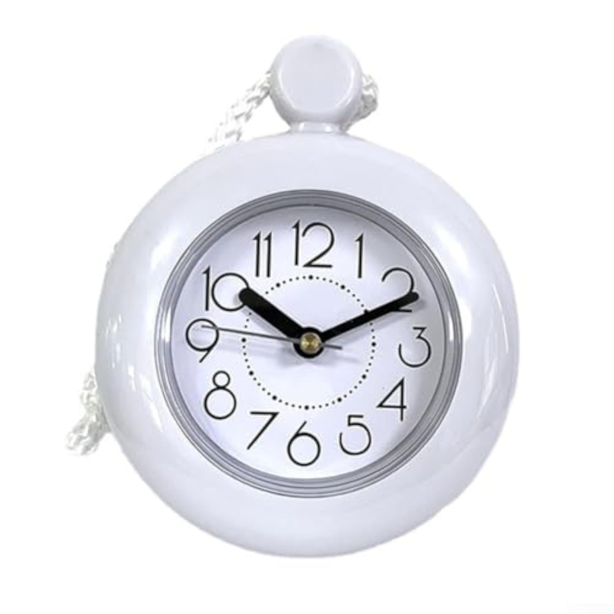 Waterproof Loop Bathroom Clock, Digital Water Resistant