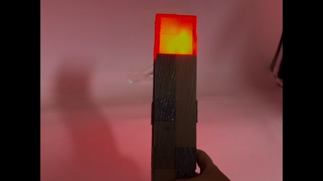 Image of AIDYVOI Light-Up Wall Torch Lamp, 4-Color Flame Modes, Rechargeable Handheld & Wall-Mountable Decor Light, Flame Night Light for Costume Cosplay & Room Decor, Perfect for Boys Aged 6-8