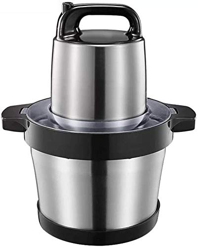Zerkleinerer Elektrisch Universalzerkleinerer mit Starker Motor, 6L Edelstahlschüssel, 2 Geschwindigkeitsstufen Bremsfunktion, 1000W