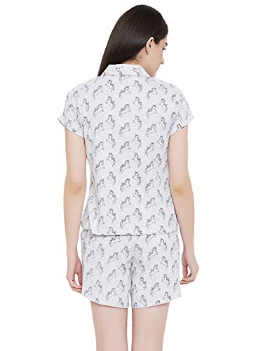 Image of Clovia Women's Cotton Graphic Print Pajama