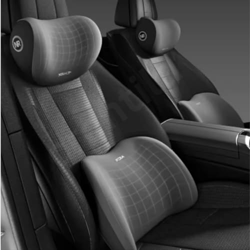 Image of Car Neck Rest Pillow for Head Rest Memory Foam Neck Support, Car Pillows and Cushions for Head & Neck Support in Travel for All Car Support (Combo Black)