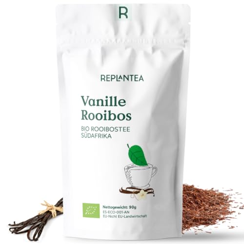 Rooibos Vanille BIO 90g (45 Tassen) | Rooibos Tee Vanille REPLANTEA