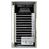 DESIRES LASHES By EMILYSTORES Ellipse 0.20mm Thickness C Curl Length 8mm-14MM Flat Shaped Volume Eyelash Extensions Mixed Assorted Sizes In One Tray Silk Mink Fake Eye Lashes