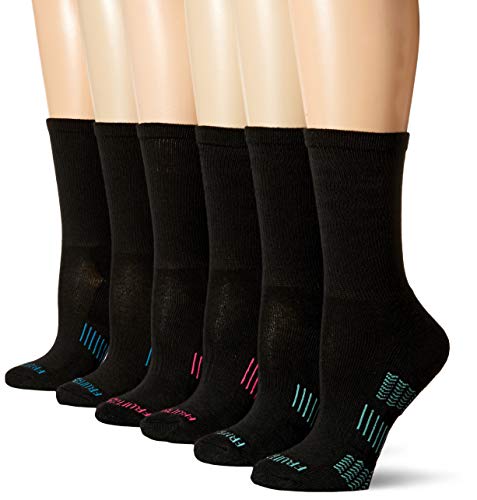 Fruit of the Loom Women's Everyday Active Crew Socks (6 Pack)
