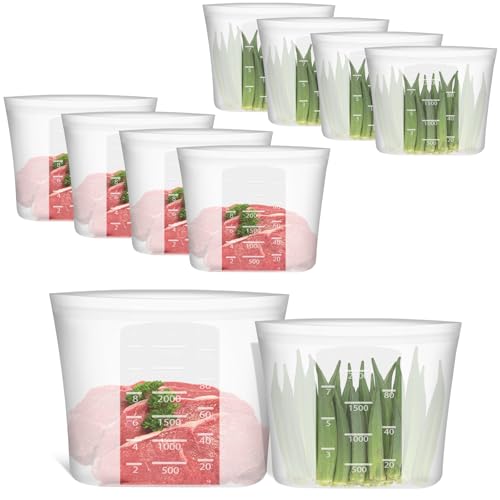 Reusable Silicone Food Storage Bags Set of 2