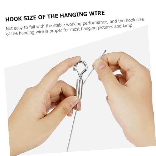 Image of 2pcs Picture Hanging Hardware Heavy Duty Stainless Steel Wire for Pictures Frames Easy to Install Crafting Tool for Home Decor