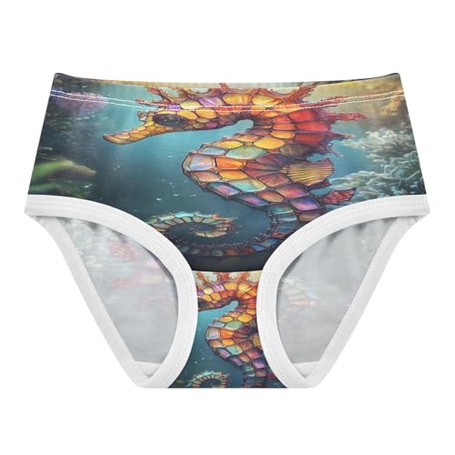 Colorful Seahorse Undersea Toddler Girls's Underwear 2T 202b8732