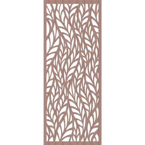 Image of Ortonville Decorative Pierced Fretwork Wood Wall Panels, 29 3 /8 inchW x 74 3 /8 inchH x 3 /8 inchT, Walnut