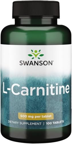 Swanson L-Carnitine 500 mg 100 Tabs Vegan Weight Management Promote Lean Muscle Sport Recovery & Performance