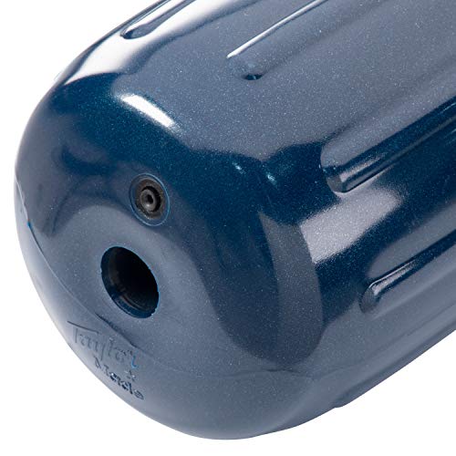 Taylor Made Big B Inflatable Boat Fender, Captain's Navy (6" x 15") End-to-End Line Passage Fits 5/8" Rope, Hangs Horizontally or Vertically, Ribbed, Needle Valve, Marine-Grade Vinyl - 571025 - image 4