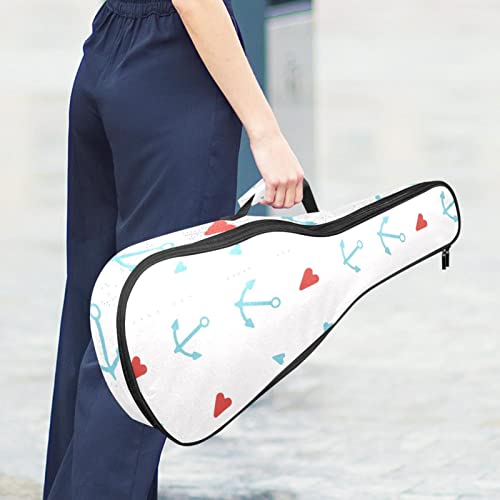 Housse pour ukulélé avec ancre bleue et cœurs – Rembourrage en éponge de 10 mm d’épaisseur – 53,3 cm – Avec sangles… - Les Beatles, Paul McCartney, John Lennon, RIngo Starr, George Harrison Housse pour ukulélé avec ancre bleue et cœurs - Rembourrage en éponge de 10 mm d'épaisseur - 53,3 cm - Avec sangles… – Image 7