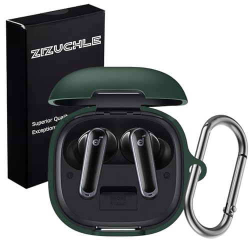 ZHZUCHLE for Soundcore P40i�P�[�X �A���J�[�T�E���h�R�A p40i�J�o�[ �V���R���� �S�ʕی� �����h�~ ������� �L�Y�h�~ �ϏՌ� �����[�d�\ �y�ʏ��^ �J���r�i�t�� P40i �A�N�Z�T���[ (�O���[��)