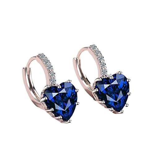 Pendientes para mujer de moda en aros de corazón para ocasiones especiales