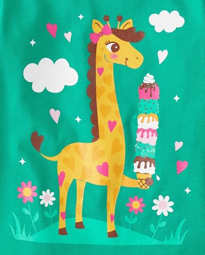 Image of The Children's Place Baby Girls' and Toddler Unicorns,Butterflies,Trends Short Sleeve Graphic T-Shirts,3 Pack