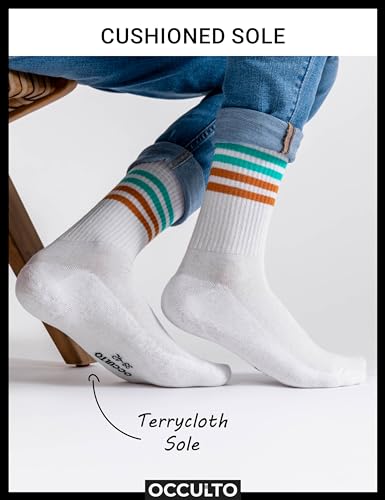 Men Cotton Crew Socks Pack of 6 (Model: Roger)2