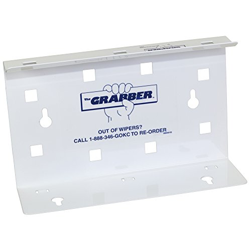 The Grabber Wiper Dispenser for Wypall Wipes (09352), Space-Saving, For Pop-Up Boxes, 9.4â€ x 2.8â€ x 5.9â€, White, 12 Dispensers / Case