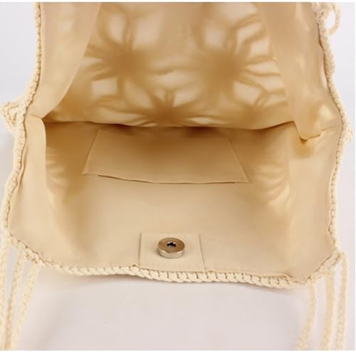 Bolso tejido mujer para playa y hombro miniatura 5