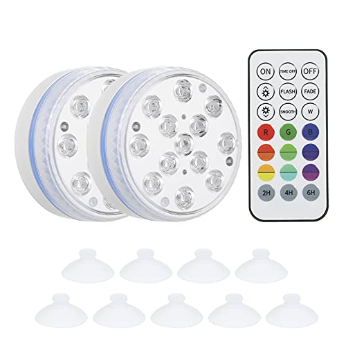 Tbest Unterwasser LED Angellicht 108 LEDs - 15W IP68 Wasserdicht Mit 5m Kabel