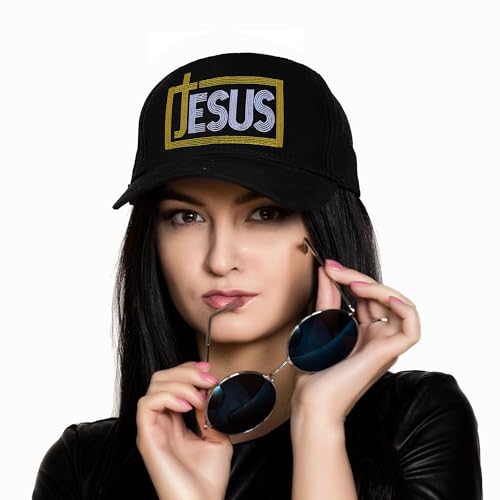 Image of Embroidered Baseball Cap for Women Men Adjustable Baseball Hat Black Baseball Cap Trucker Hat
