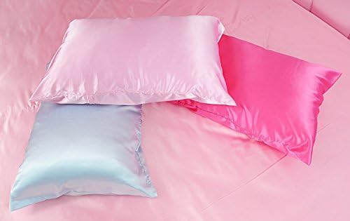 Miniatura 5 de Juego de sábanas de satén de seda 100% pura, 7 piezas, sábana bajera de seda de bolsillo profundo de 15 pulgadas, sábana encimera de seda, funda de