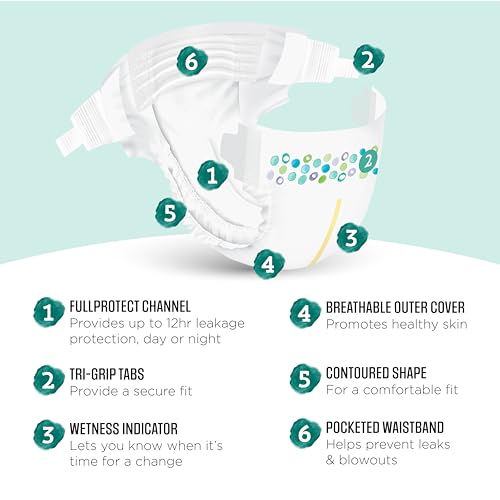 Image of Amazon Brand - Mama Bear Gentle Touch Diapers, Size 2, 46 Count