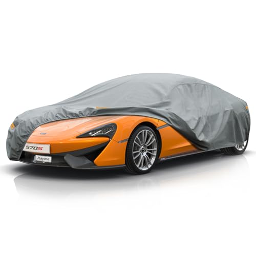 Image of Kayme Heavy Duty Car Cover Custom Fit McLaren 570S (2015-2025) Waterproof All Weather for Automobiles, Full Exterior Covers Sun Rain UV Protection.（Deliver About 3-10 Days）