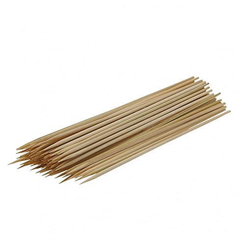 100 Grand Piques en Bois 30CM BROCHETTE Barbecue