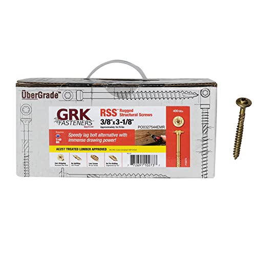 Image of GRK 10273 3 /8 inch x 3-1 /8 inch RSS Rugged Structural Screws 400 Count