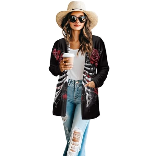 Image of Cardigan for Women Long Sweater Open Front Sweaters Fashion Lightweight Cardigans with Pockets