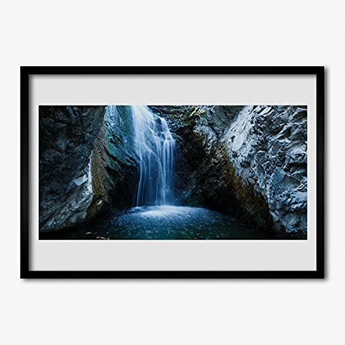 Affiche encadrée 100x70 avec cadre MDF Tulup image cascade de qualité supérieure