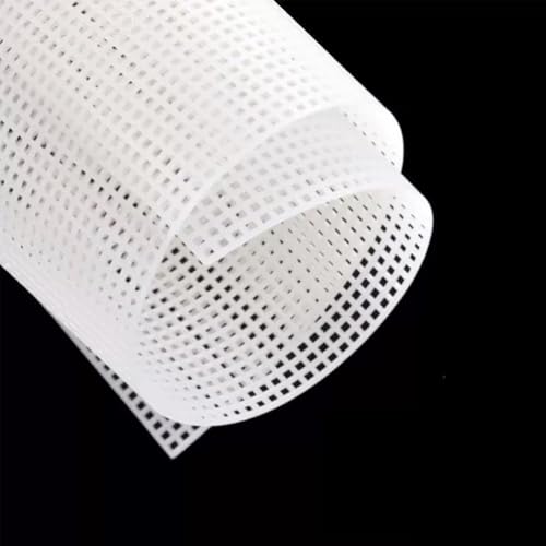 Image of Allazone 3 PCS Plastic Canvas, 19.3 x 13 Inch Plastic Mesh Sheet for Cross Stitch, Embroidery, Knit Crochet Projects