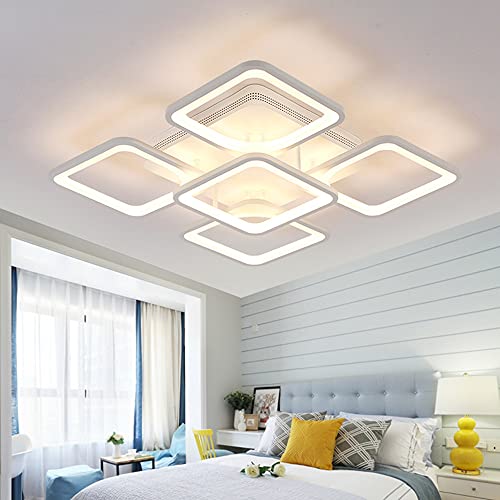 Plafonnier LED dimmable 3000K-6000K blanc encastrable au design créatif
