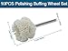 Aracombie 10PCS Polishing Buffing Wheel Set, 1/8 Inch Shank Cotton Buffing Kit Silver Polishing Tools, Watch Buffing Wheels Jewelry Polishing Kit