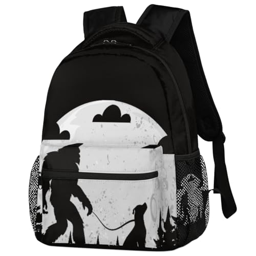 TropicalLife Bigfoot Kids Backpack for Boys, Sasquatch Cool Sturdy Elementary Middle Bookbags Casual Travel Back Pack4