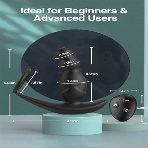 Vibrateur anal connecté avec application et télécommande pour massage de la prostate - 2